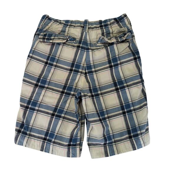 Abercrombie & Fitch Plaid Shorts Men's 28 100% Cotton Button Fly Bermuda Cargo - Picture 2 of 6